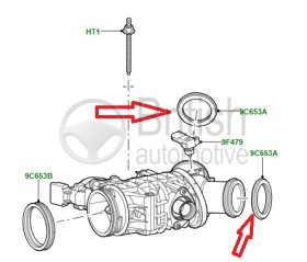 JD61643- těsnění škrtící klapky- (zadní) 3.0D