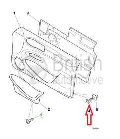 KTD300002- příchytka obložení dveří